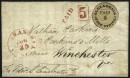 Почтовый конверт с провизорием Александрии